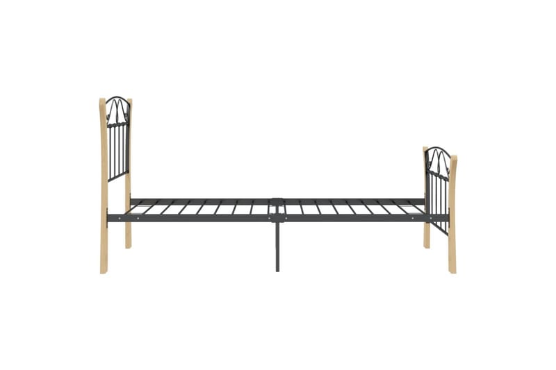 Sängynrunko musta metalli 90x200 cm - Huonekalut - Sänky - Sänkykehikot & sängynrungot