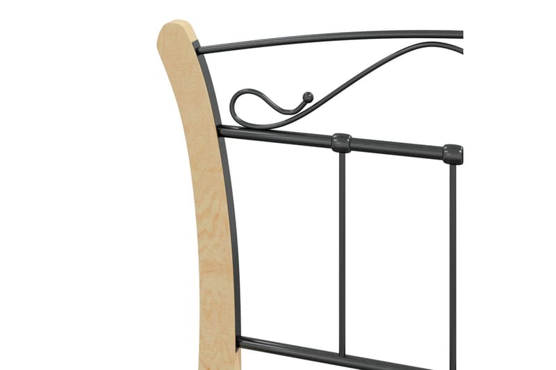 Sängynrunko musta metalli 90x200 cm - Huonekalut - Sänky - Sänkykehikot & sängynrungot