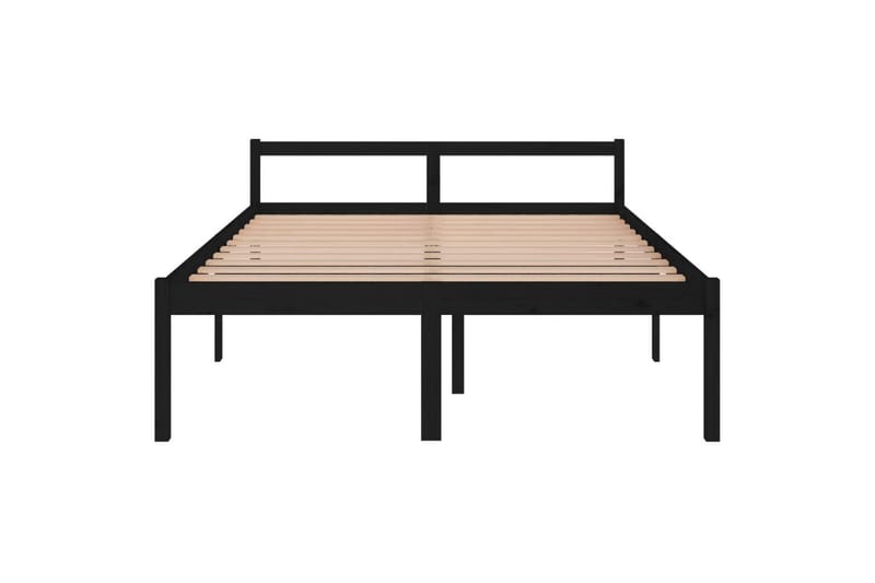Sängynrunko musta täysi mänty 150x200 cm 5FT King - Musta - Huonekalut - Sänky - Sänkykehikot & sängynrungot