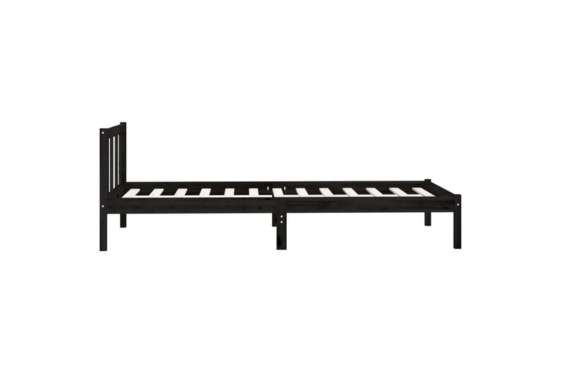 Sängynrunko musta täysi mänty 90x200 cm - Huonekalut - Sänky - Sänkykehikot & sängynrungot