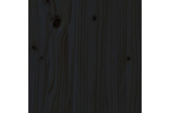 Sängynrunko musta täysi puu 100x200 cm - Musta - Sänkykehikot & sängynrungot