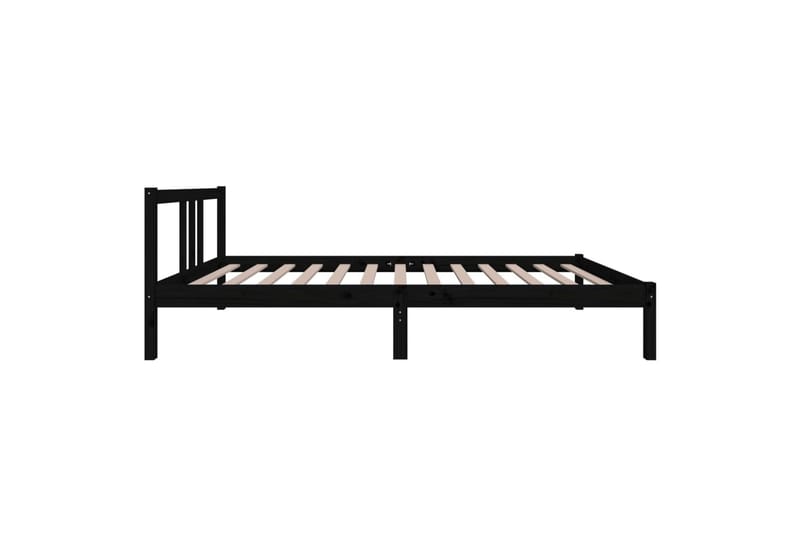 Sängynrunko musta täysi puu 100x200 cm - Musta - Huonekalut - Sänky - Sänkykehikot & sängynrungot