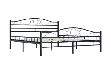 Sängynrunko musta teräs 180x200 cm - Musta - Huonekalut - Sänky - Sänkykehikot & sängynrungot