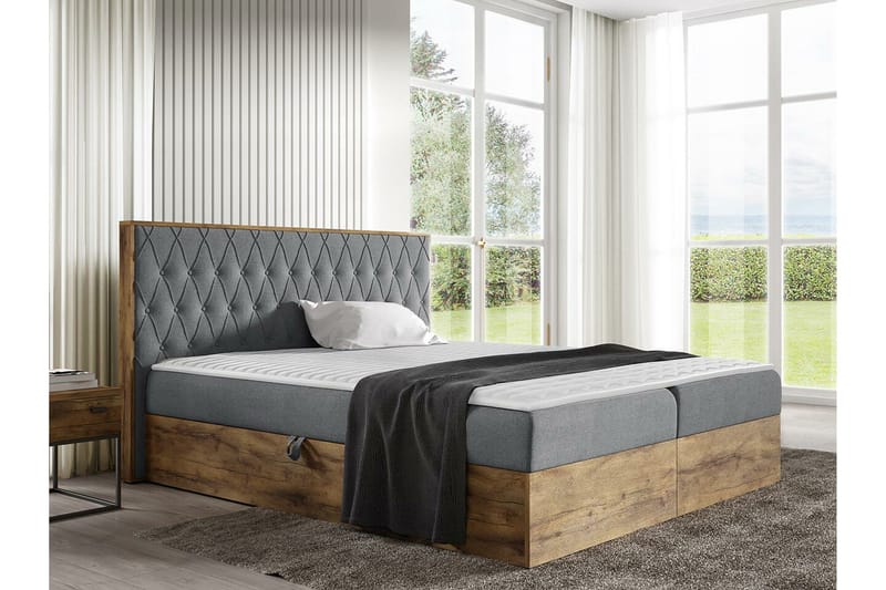 Sängynrunko Oberting 200x200 cm - Huonekalut - Sänky - Sänkykehikot & sängynrungot