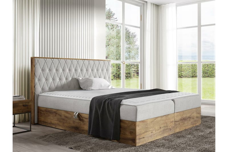 Sängynrunko Oberting 200x200 cm - Huonekalut - Sänky - Sänkykehikot & sängynrungot