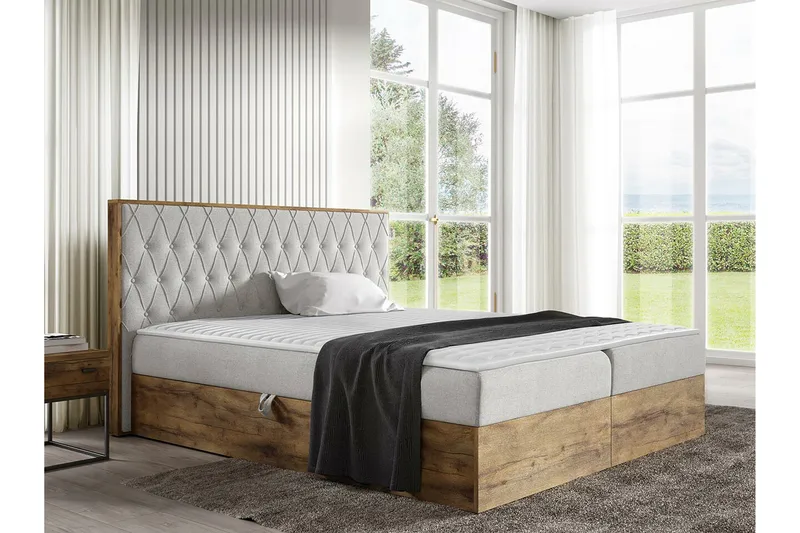 Sängynrunko Oberting 200x200 cm - Huonekalut - Sänky - Sänkykehikot & sängynrungot