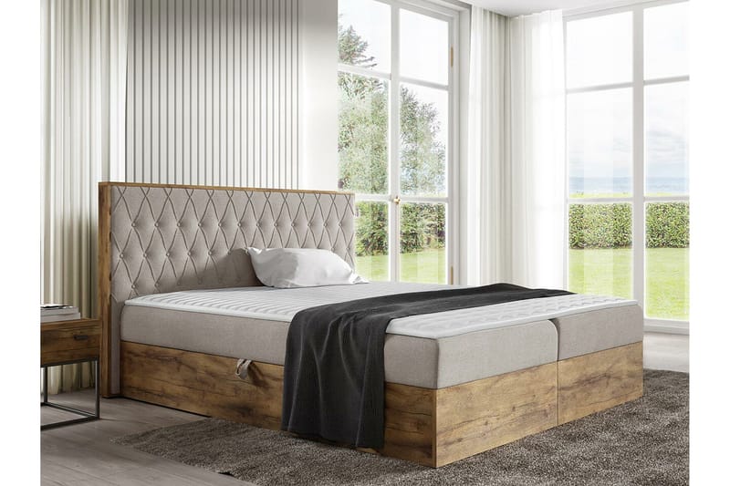 Sängynrunko Oberting 200x200 cm - Huonekalut - Sänky - Sänkykehikot & sängynrungot