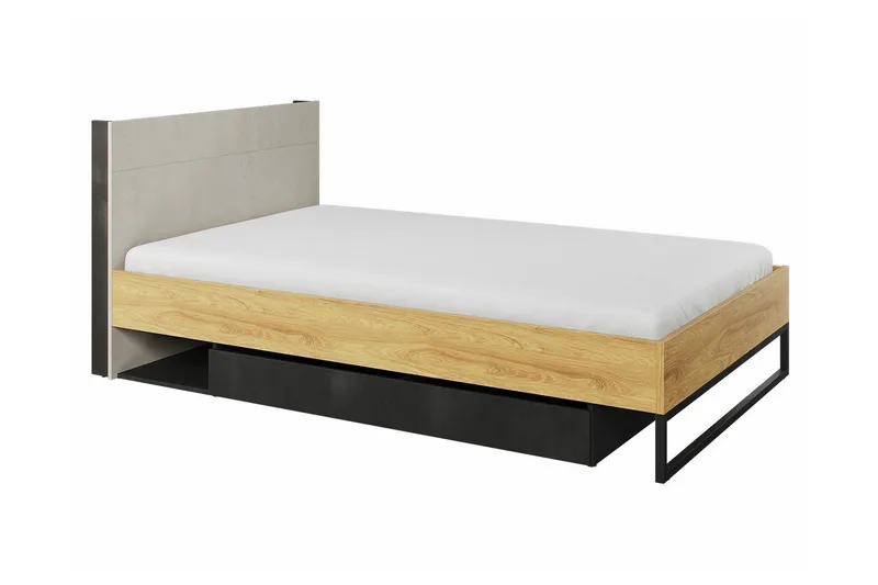 Sängynrunko Rathmore 120x200 cm, Tummanharmaa