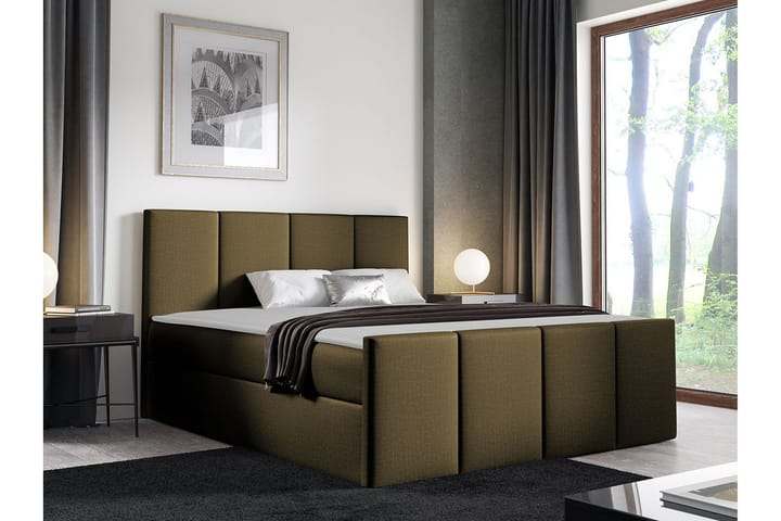 Sängynrunko Ripon 160x200 cm - Tummanruskea - Sänkykehikot & sängynrungot