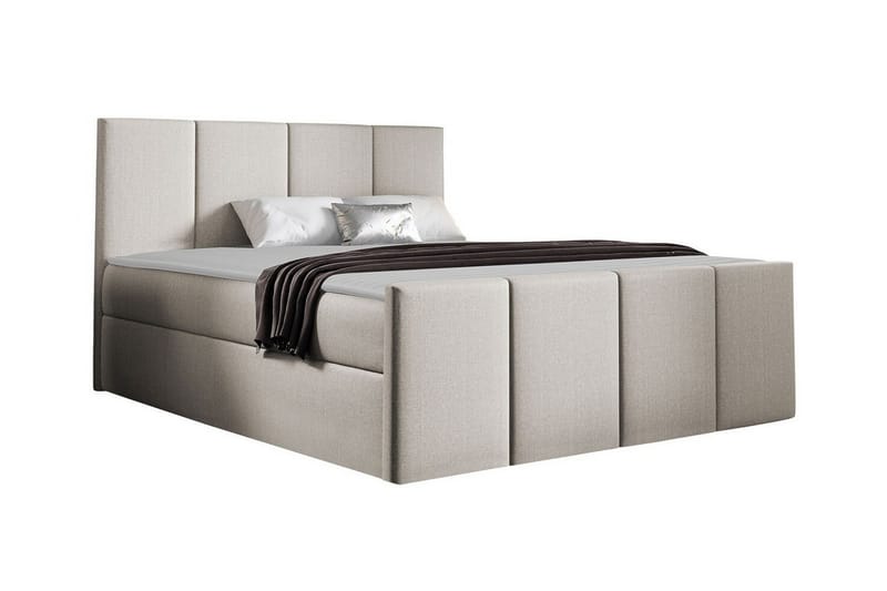 Sängynrunko Ripon 180x200 cm - Beige/Vaaleabeige - Huonekalut - Sänky - Jenkkisängyt