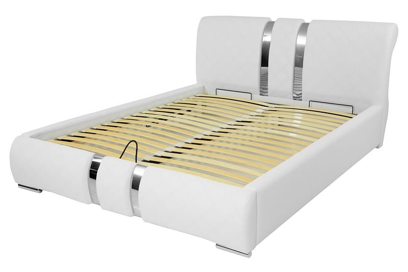 Sängynrunko Sororia 140x200 cm - Valkoinen - Huonekalut - Sänky - Sänkykehikot & sängynrungot