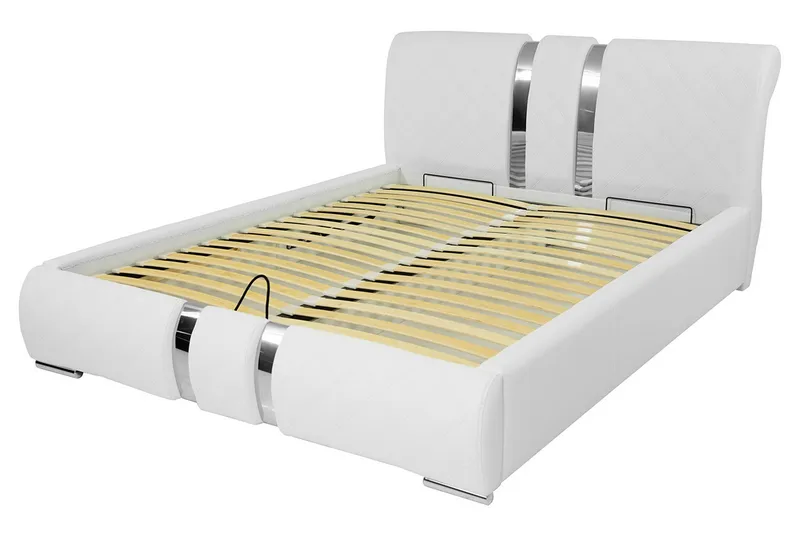 Sängynrunko Sororia 140x200 cm - Valkoinen - Huonekalut - Sänky - Sänkykehikot & sängynrungot