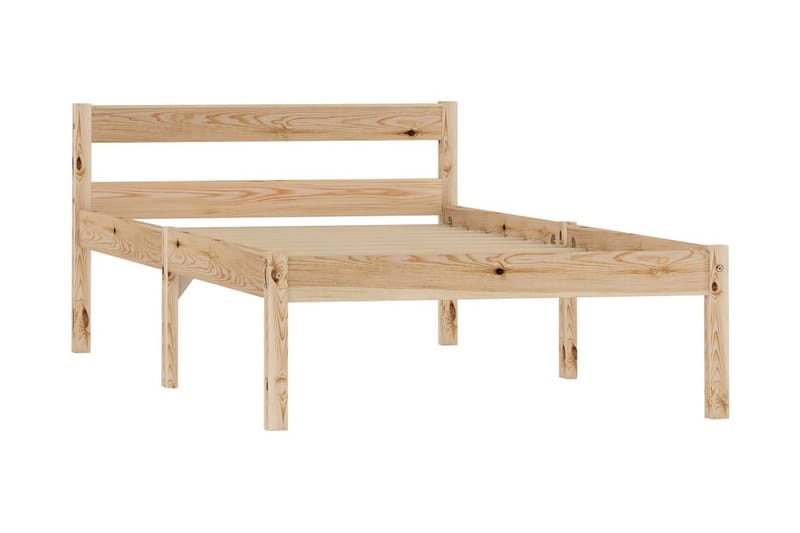 Sängynrunko täysi mänty 100x200 cm - Ruskea - Huonekalut - Sänky - Sänkykehikot & sängynrungot