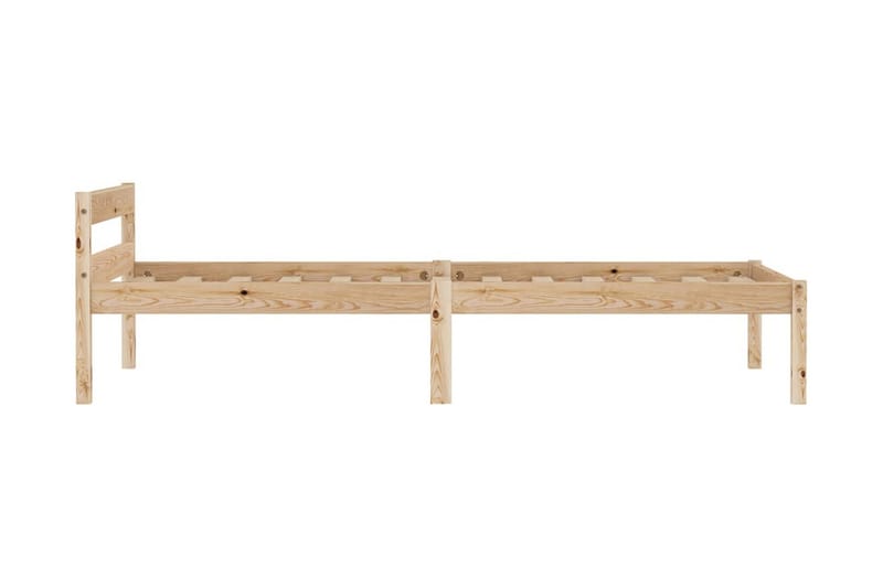 Sängynrunko täysi mänty 100x200 cm - Ruskea - Huonekalut - Sänky - Sänkykehikot & sängynrungot