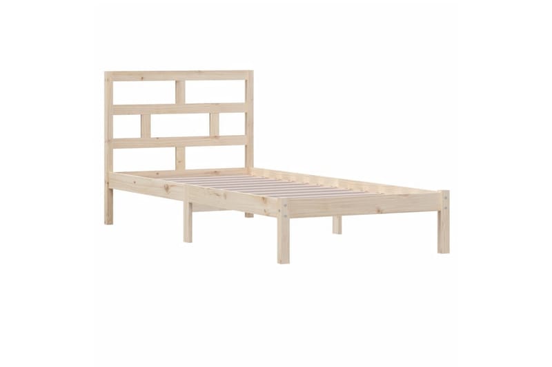 Sängynrunko täysi mänty 100x200 cm - Ruskea - Huonekalut - Sänky - Sänkykehikot & sängynrungot