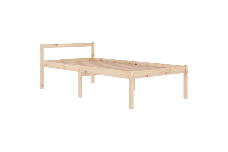 Sängynrunko täysi mänty 100x200 cm - Ruskea - Huonekalut - Sänky - Sänkykehikot & sängynrungot