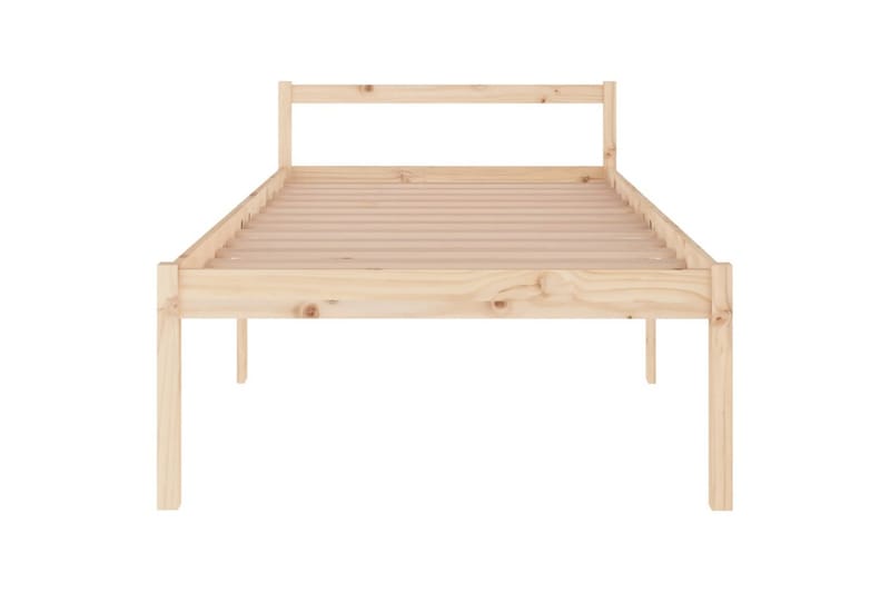 Sängynrunko täysi mänty 100x200 cm - Ruskea - Huonekalut - Sänky - Sänkykehikot & sängynrungot