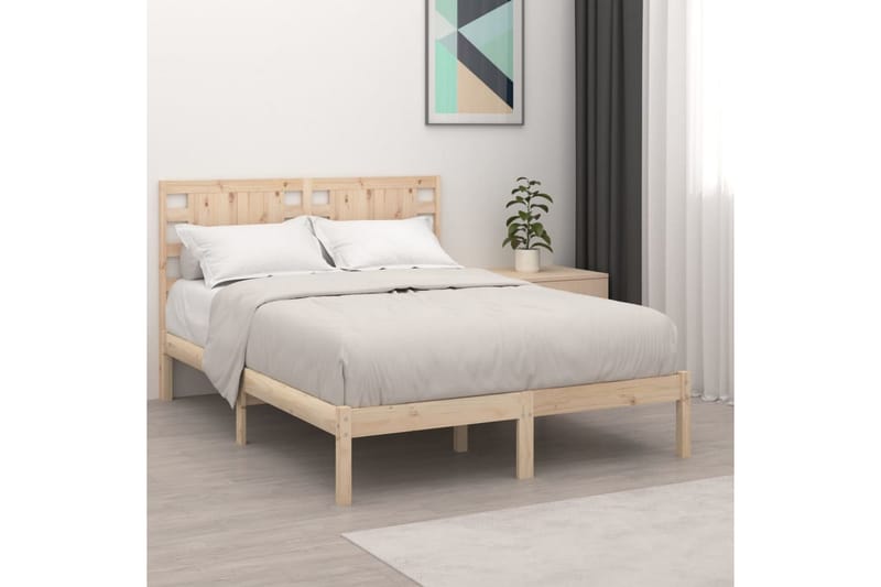 Sängynrunko täysi mänty 120x200 cm - Ruskea - Huonekalut - Sänky - Sänkykehikot & sängynrungot