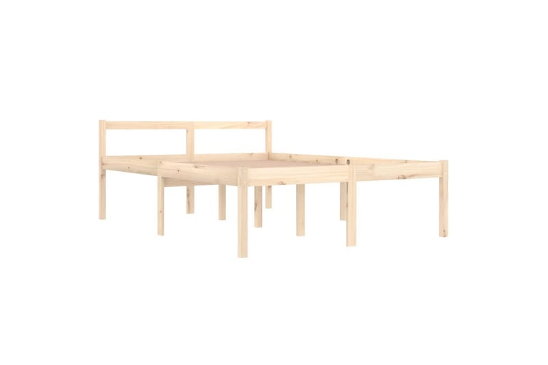 Sängynrunko täysi mänty 140x190 cm - Ruskea - Huonekalut - Sänky - Sänkykehikot & sängynrungot