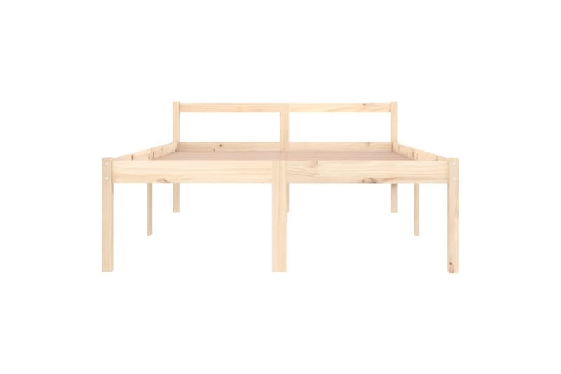 Sängynrunko täysi mänty 140x190 cm - Ruskea - Huonekalut - Sänky - Sänkykehikot & sängynrungot