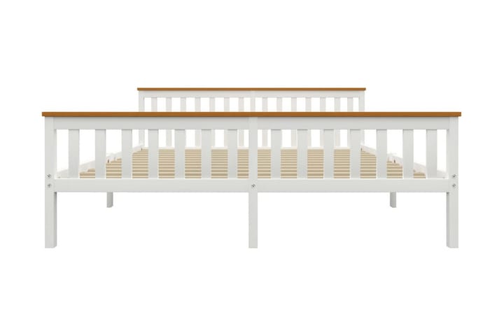 Sängynrunko täysi mänty 180x200 cm - Valkoinen - Sänkykehikot & sängynrungot