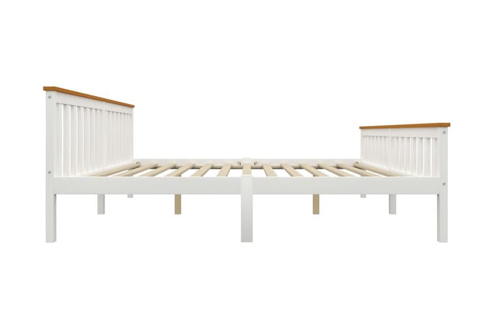 Sängynrunko täysi mänty 180x200 cm - Valkoinen - Sänkykehikot & sängynrungot