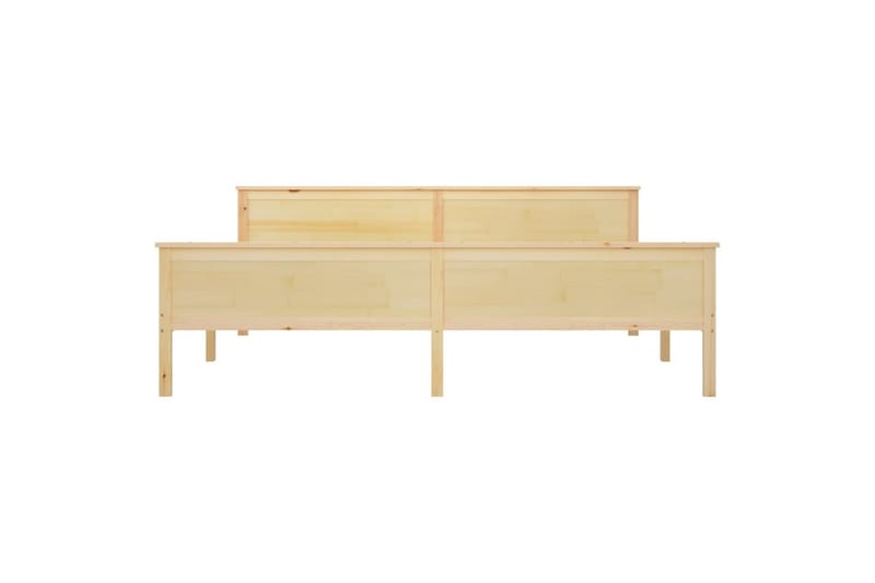 Sängynrunko täysi mänty 200x200 cm - Ruskea - Huonekalut - Sänky - Sänkykehikot & sängynrungot