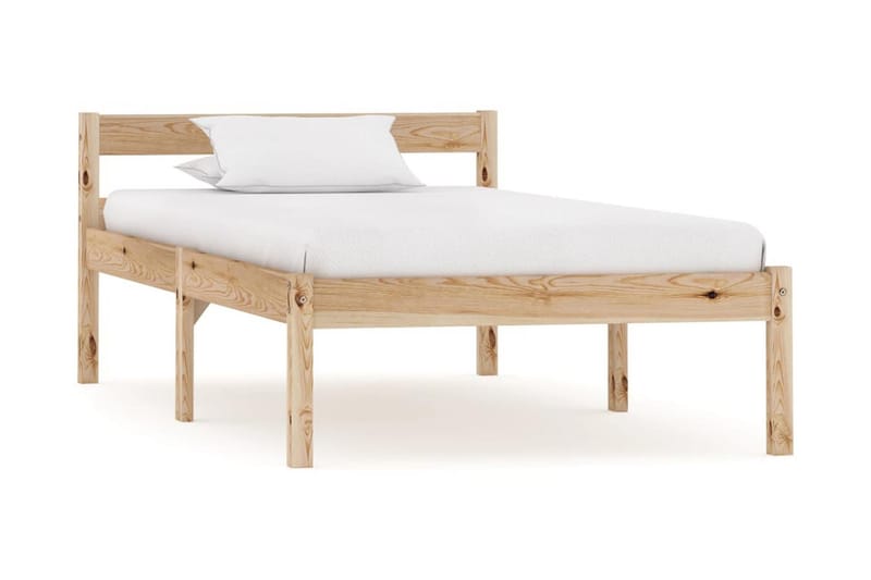 Sängynrunko täysi mänty 90x200 cm - Ruskea - Huonekalut - Sänky - Sänkykehikot & sängynrungot