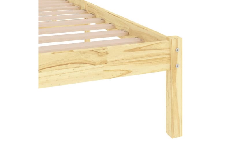 Sängynrunko täysi mänty 90x200 cm - Ruskea - Huonekalut - Sänky - Sänkykehikot & sängynrungot