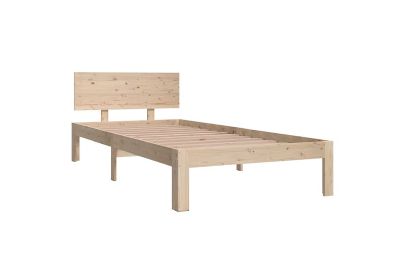 Sängynrunko täysi mänty 90x200 cm - Ruskea - Huonekalut - Sänky - Sänkykehikot & sängynrungot