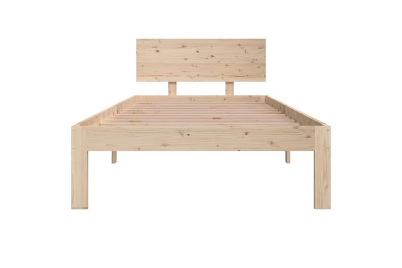 Sängynrunko täysi mänty 90x200 cm - Ruskea - Huonekalut - Sänky - Sänkykehikot & sängynrungot