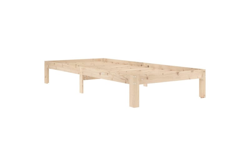 Sängynrunko täysi mänty 90x200 cm - Ruskea - Huonekalut - Sänky - Sänkykehikot & sängynrungot