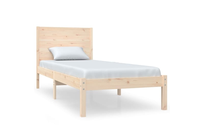 Sängynrunko täysi mänty 90x200 cm - Ruskea - Huonekalut - Sänky - Sänkykehikot & sängynrungot