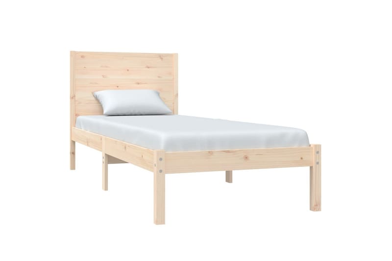Sängynrunko täysi mänty 90x200 cm - Ruskea - Huonekalut - Sänky - Sänkykehikot & sängynrungot