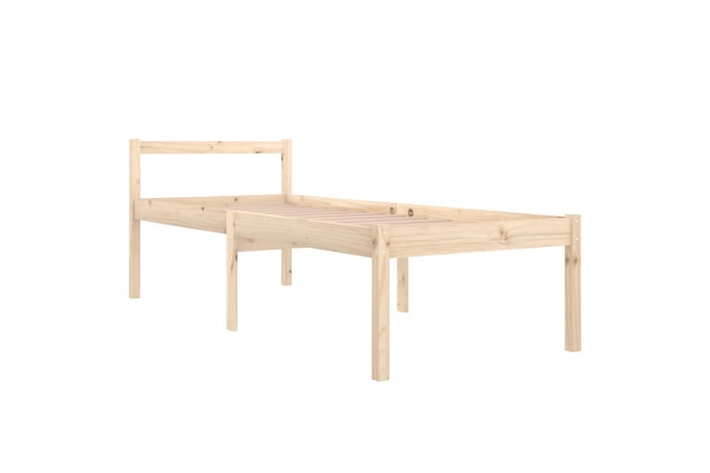 Sängynrunko täysi mänty 90x200 cm - Ruskea - Huonekalut - Sänky - Sänkykehikot & sängynrungot