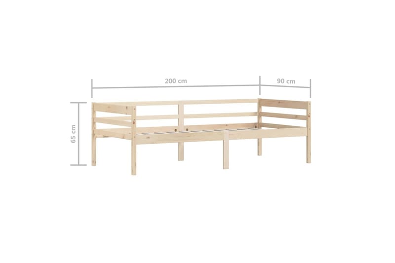 Sängynrunko täysi mänty 90x200 cm - Huonekalut - Sänky - Sänkykehikot & sängynrungot