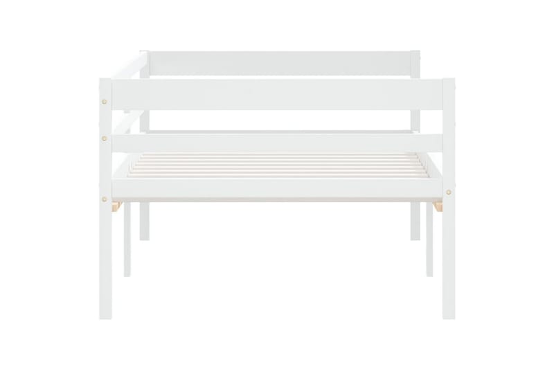 Sängynrunko täysi mänty valkoinen 90x200 cm - Huonekalut - Sänky - Sänkykehikot & sängynrungot