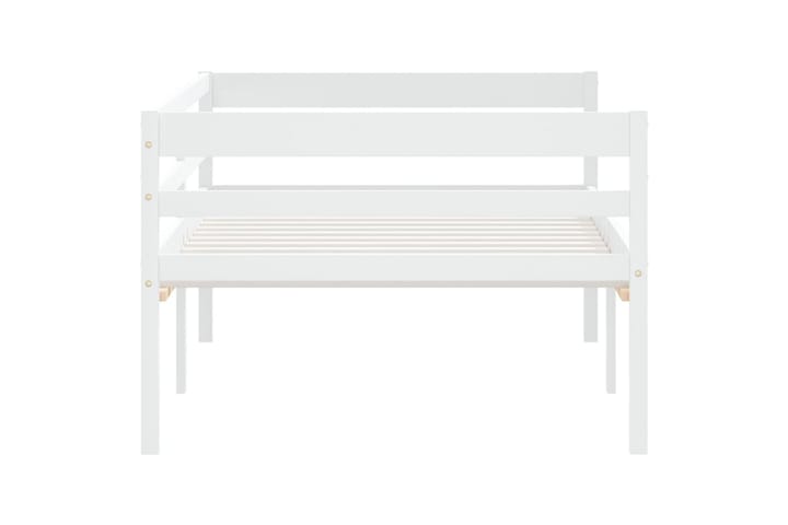 Sängynrunko täysi mänty valkoinen 90x200 cm - Sänkykehikot & sängynrungot