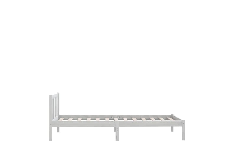 Sängynrunko täysi mänty valkoinen 90x200 cm - Huonekalut - Sänky - Sänkykehikot & sängynrungot
