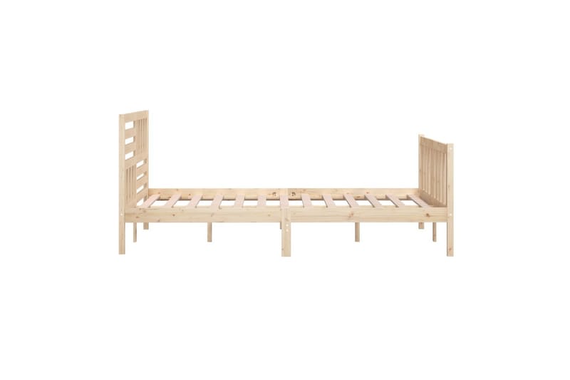 Sängynrunko täysi puu 150x200 cm 5FT King Size - Ruskea - Huonekalut - Sänky - Sänkykehikot & sängynrungot