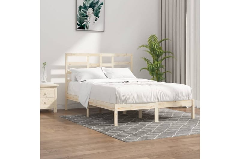 Sängynrunko täysi puu 150x200 cm 5FT King Size - Ruskea - Huonekalut - Sänky - Sänkykehikot & sängynrungot