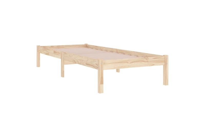 Sängynrunko täysi puu 90x200 cm - Ruskea - Huonekalut - Sänky - Sänkykehikot & sängynrungot