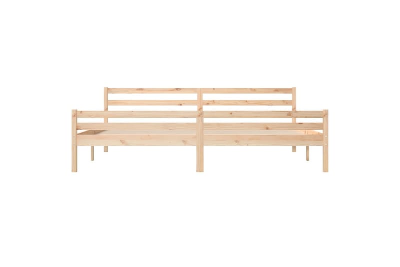 Sängynrunko täysi puu 200x200 cm - Ruskea - Huonekalut - Sänky - Sänkykehikot & sängynrungot