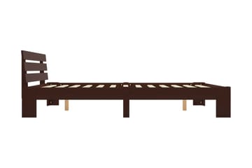 Sängynrunko tummanruskea mänty 180x200 cm - Ruskea - Huonekalut - Sänky - Sänkykehikot & sängynrungot