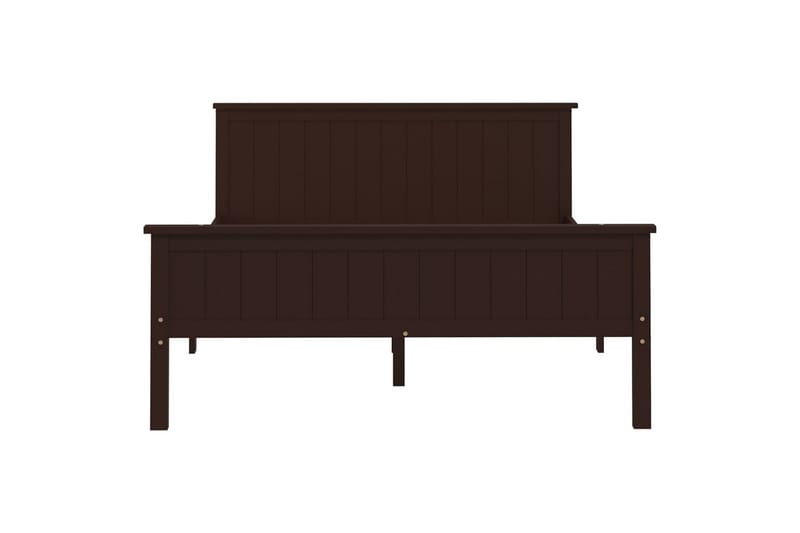 Sängynrunko tummanruskea täysi mänty 120x200 cm - Ruskea - Huonekalut - Sänky - Sänkykehikot & sängynrungot