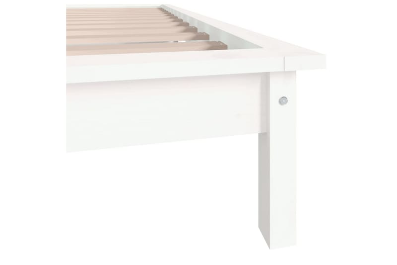 Sängynrunko valkoinen 90x190 cm täysi mänty 3FT Single - Valkoinen - Huonekalut - Sänky - Sänkykehikot & sängynrungot