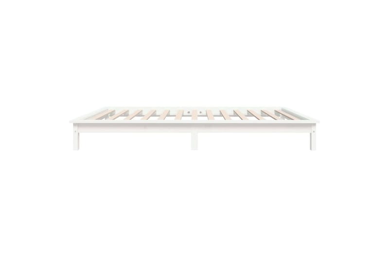 Sängynrunko valkoinen 90x200 cm täysi mänty - Valkoinen - Huonekalut - Sänky - Sänkykehikot & sängynrungot