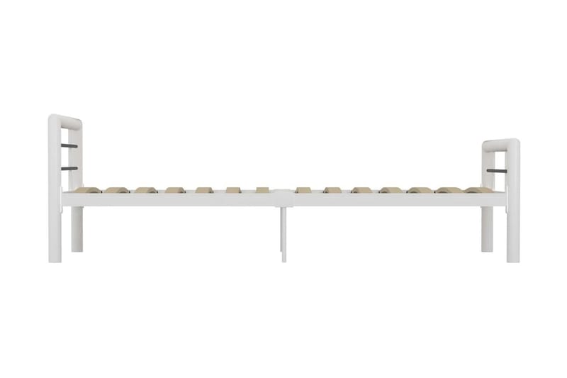 Sängynrunko valkoinen ja musta metalli 100x200 cm - Valkoinen - Huonekalut - Sänky - Sänkykehikot & sängynrungot