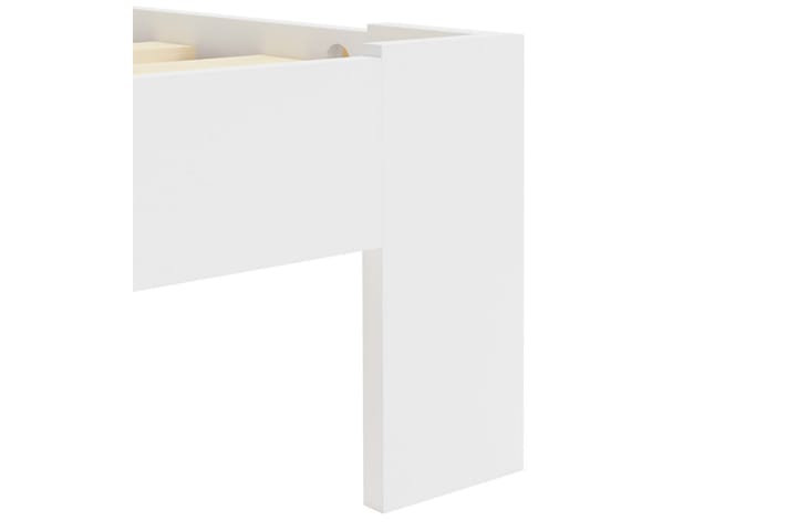 Sängynrunko valkoinen mänty 100x200 cm - Valkoinen - Sänkykehikot & sängynrungot