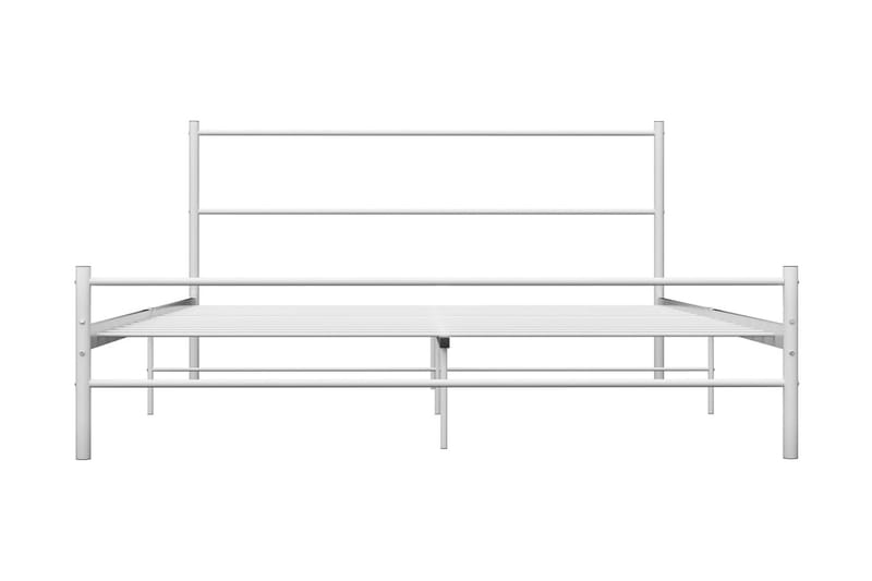 Sängynrunko valkoinen metalli 120x200 cm - Valkoinen - Huonekalut - Sänky - Sänkykehikot & sängynrungot